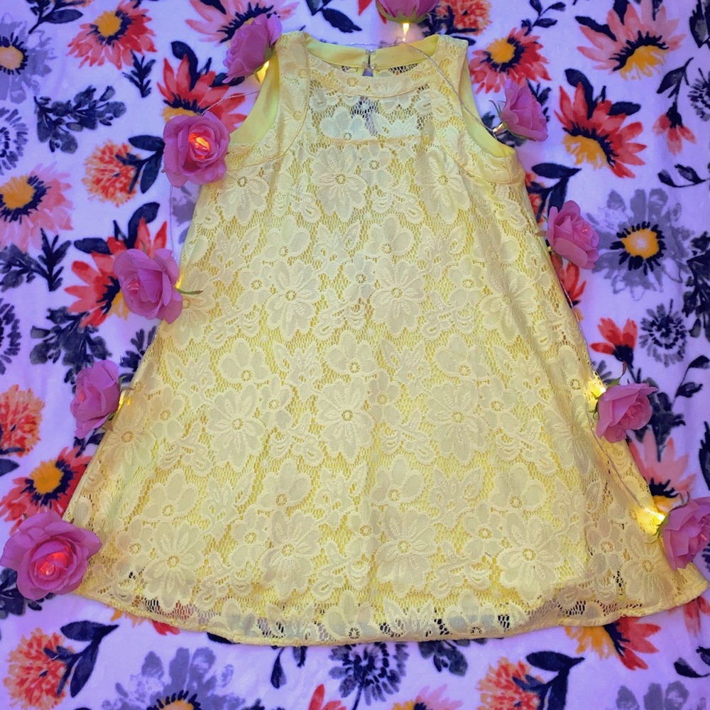 Donna Morgan Yellow Dress/midi